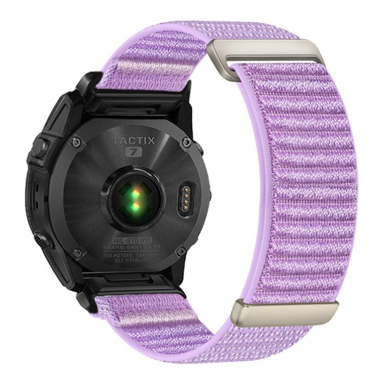 For Gamin 26mm Two-section Mountain Pattern Hook And Loop Fastener Nylon Watch Band
