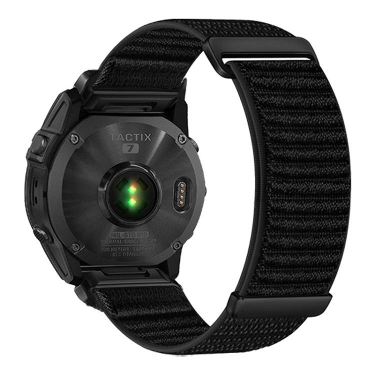 For Gamin 20mm Two-section Mountain Pattern Hook And Loop Fastener Nylon Watch Band