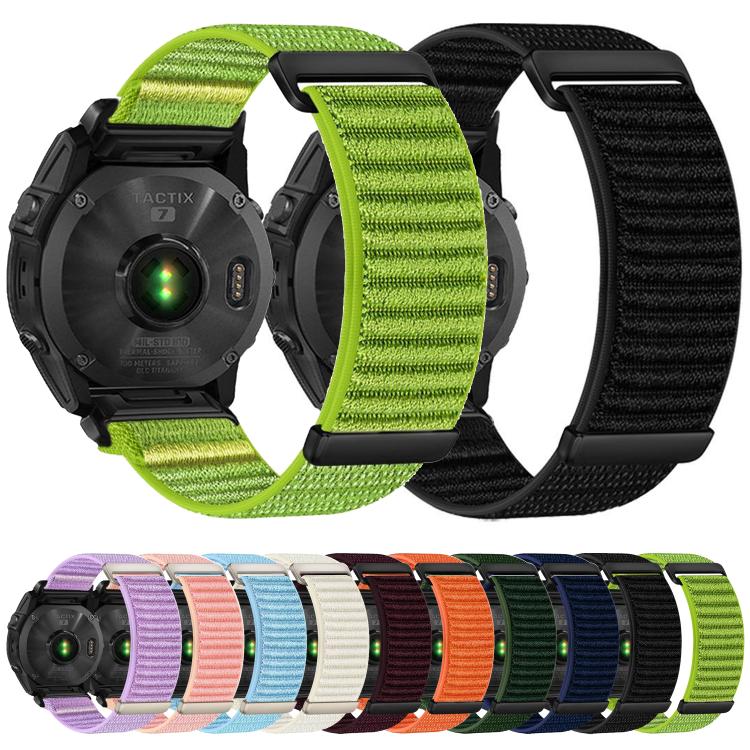For Gamin 26mm Two-section Mountain Pattern Hook And Loop Fastener Nylon Watch Band