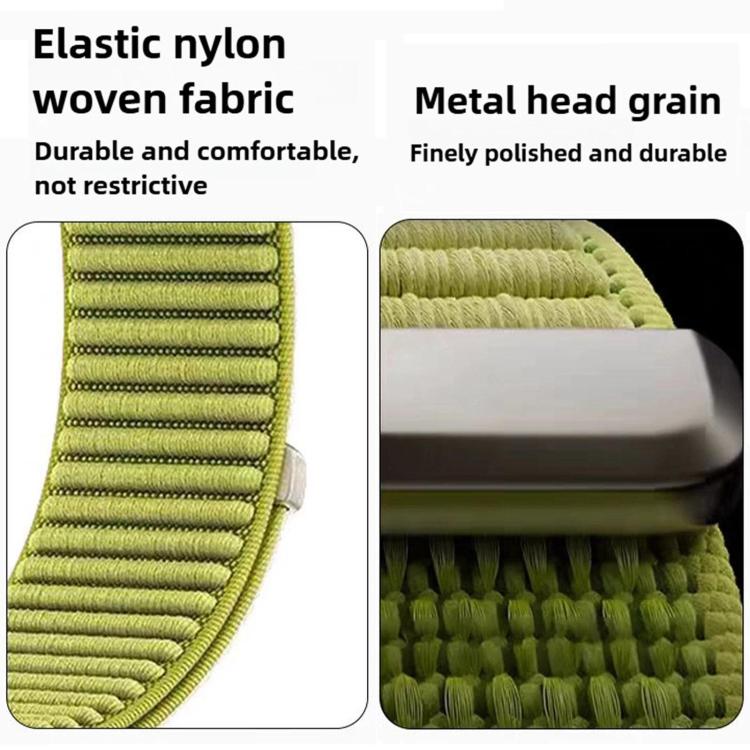 For Gamin 26mm Two-section Mountain Pattern Hook And Loop Fastener Nylon Watch Band