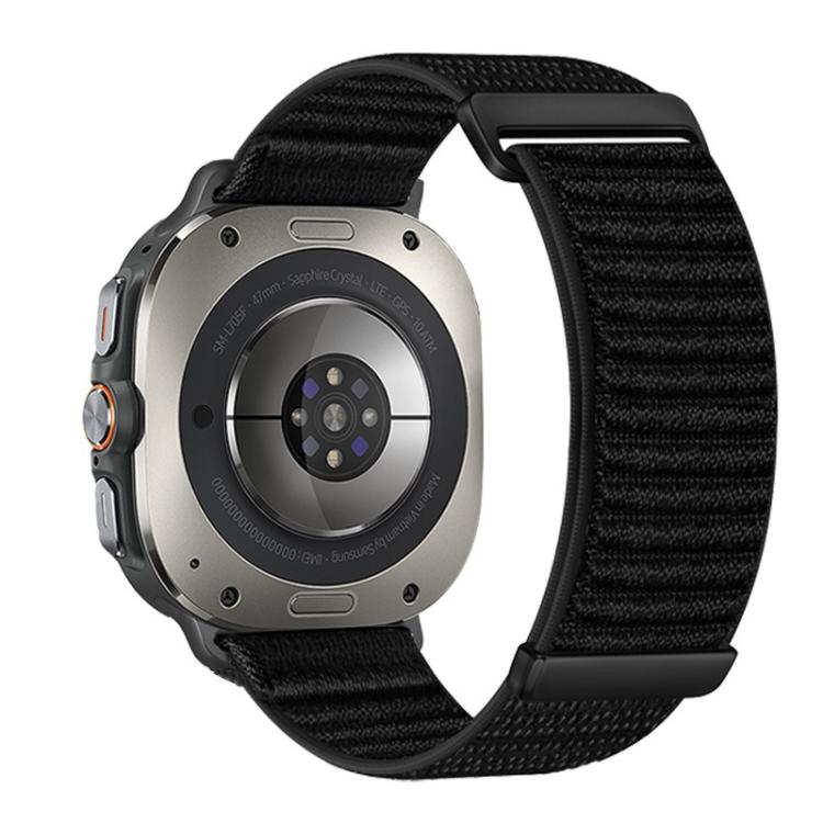 For Samsung Galaxy Watch Ultra 47mm / Ultra 2025 Two-section Mountain Pattern Hook And Loop Fastener Nylon Watch Band