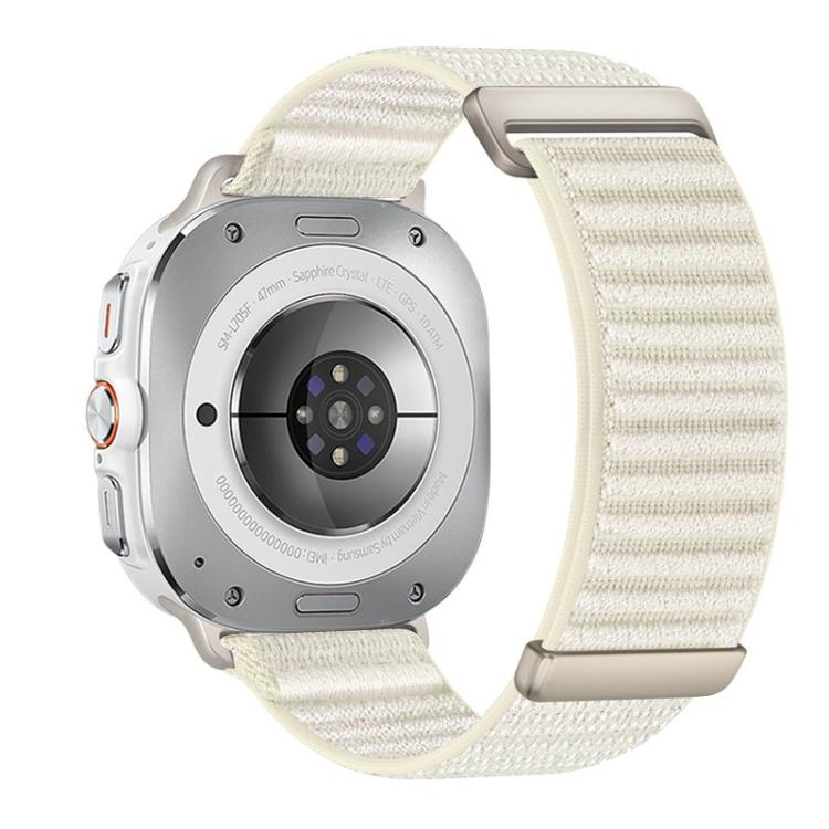 For Samsung Galaxy Watch Ultra 47mm / Ultra 2025 Two-section Mountain Pattern Hook And Loop Fastener Nylon Watch Band
