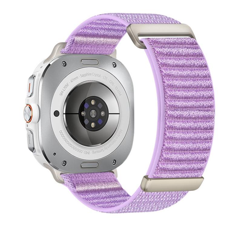 For Samsung Galaxy Watch Ultra 47mm / Ultra 2025 Two-section Mountain Pattern Hook And Loop Fastener Nylon Watch Band