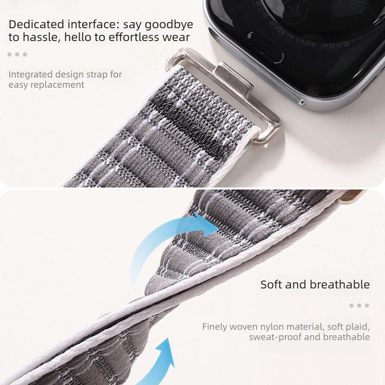 For Huawei Watch Fit 5 / Fit 5 Pro / Fit 4 Wave Texture Woven Nylon Hook And Loop Fastener Watch Band