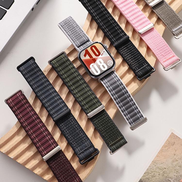 For Huawei Watch Fit 5 / Fit 5 Pro / Fit 4 Wave Texture Woven Nylon Hook And Loop Fastener Watch Band
