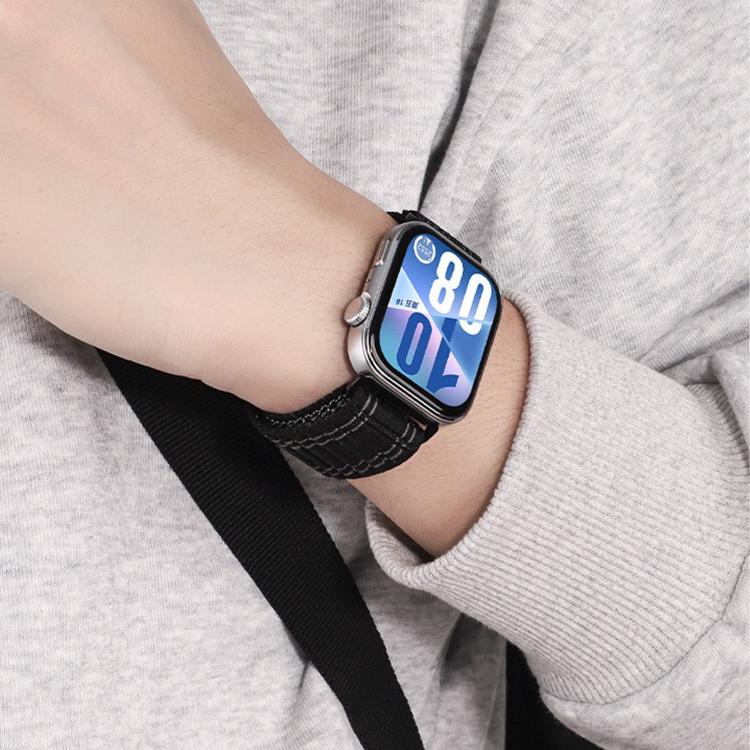 For Huawei Watch Fit 5 / Fit 5 Pro / Fit 4 Wave Texture Woven Nylon Hook And Loop Fastener Watch Band