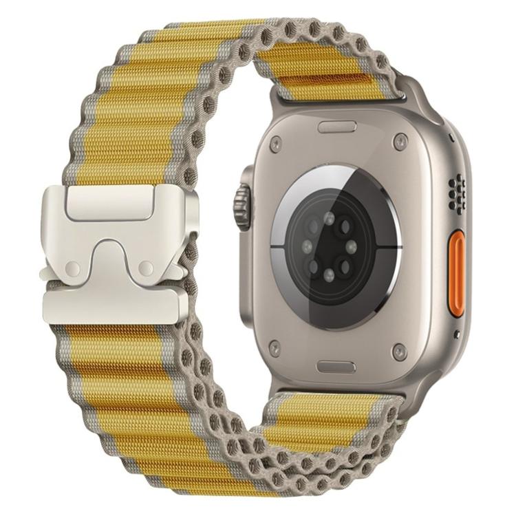 For Apple Watch 42mm / 41mm / 40mm / 38mm Parachute Buckle Off Road Wide Ribbed Nylon Watch Band