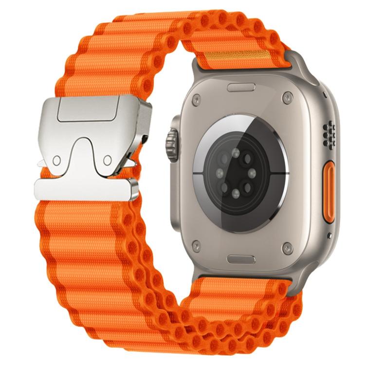 For Apple Watch 42mm / 41mm / 40mm / 38mm Parachute Buckle Off Road Wide Ribbed Nylon Watch Band