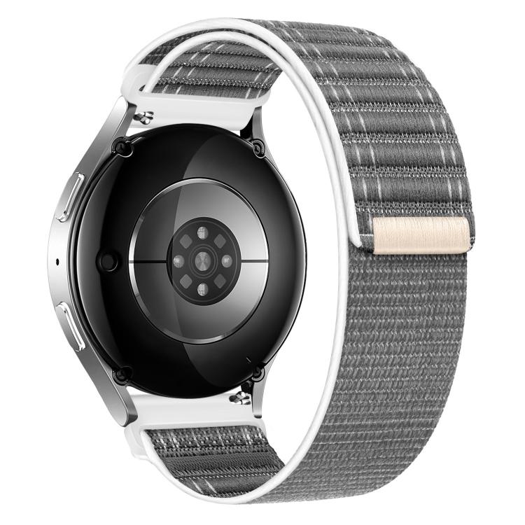 20mm Wave Texture Nylon Hook And Loop Fastener Watch Band