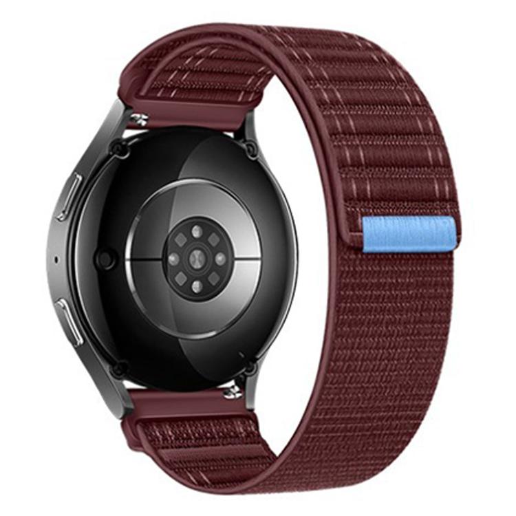 22mm Wave Texture Nylon Hook And Loop Fastener Watch Band