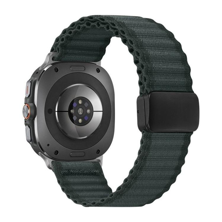 For Samsung Galaxy Watch Ultra 47mm / Ultra 2025 Off Road Magnetic Buckle Braided Nylon Loop Watch Band
