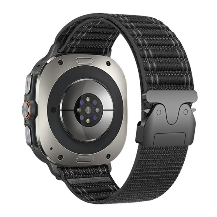 For Samsung Galaxy Watch Ultra 47mm / Ultra 2025 Parachute Buckle Wave Texture Nylon Watch Band