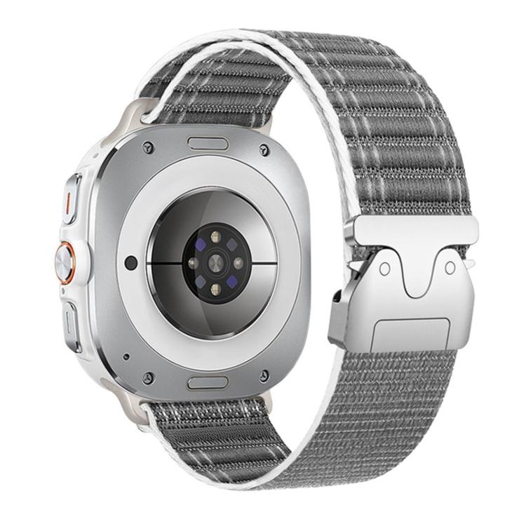 For Samsung Galaxy Watch Ultra 47mm / Ultra 2025 Parachute Buckle Wave Texture Nylon Watch Band
