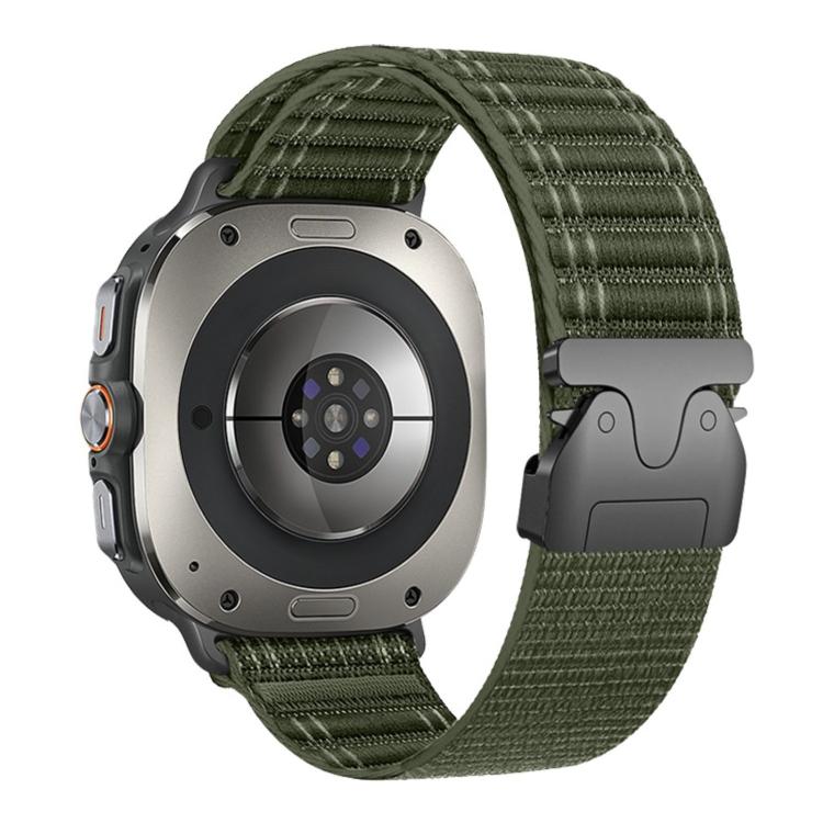 For Samsung Galaxy Watch Ultra 47mm / Ultra 2025 Parachute Buckle Wave Texture Nylon Watch Band