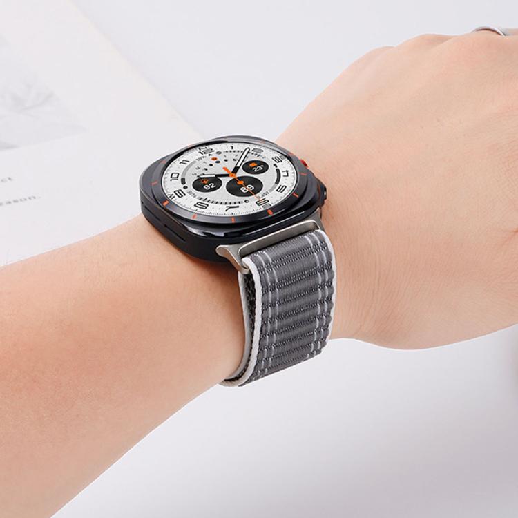 For Samsung Galaxy Watch Ultra 47mm / Ultra 2025 Parachute Buckle Wave Texture Nylon Watch Band