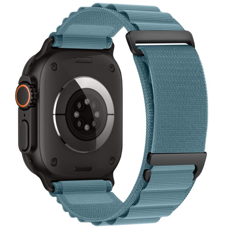 For Apple Watch 46mm / 49mm / 45mm / 44mm C Buckle Two-Section High Mountain Loop Nylon Watch Band