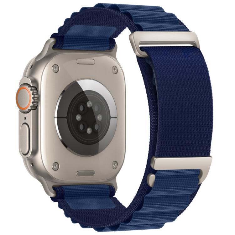For Apple Watch 46mm / 49mm / 45mm / 44mm C Buckle Two-Section High Mountain Loop Nylon Watch Band