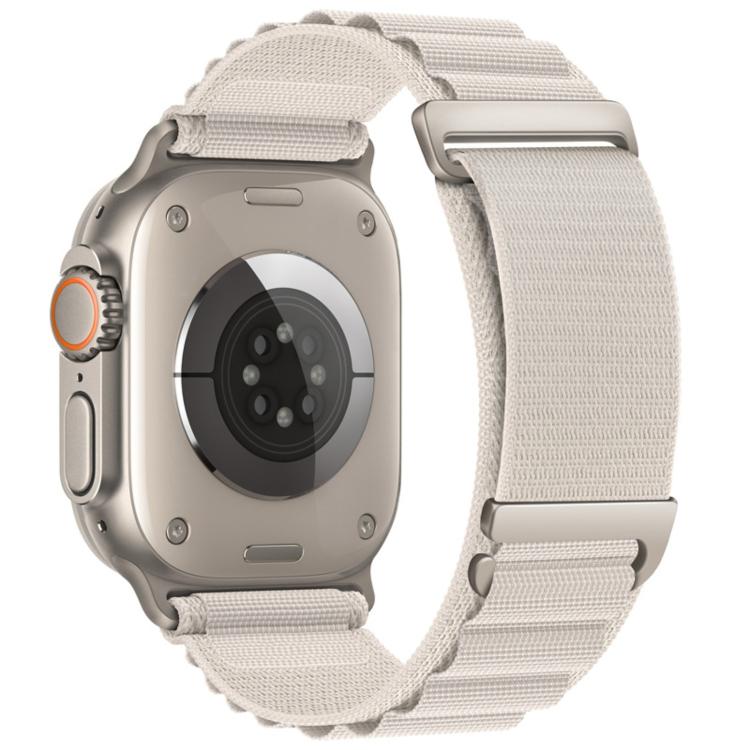 For Apple Watch 46mm / 49mm / 45mm / 44mm C Buckle Two-Section High Mountain Loop Nylon Watch Band