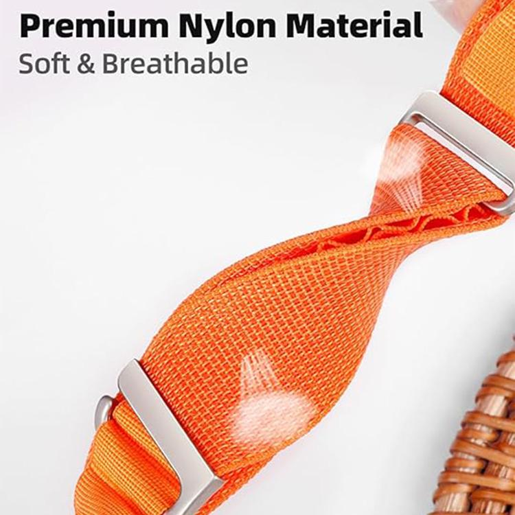 For Apple Watch 46mm / 49mm / 45mm / 44mm C Buckle Two-Section High Mountain Loop Nylon Watch Band