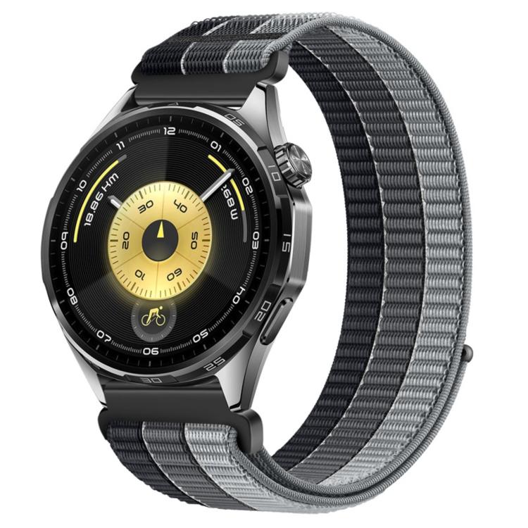 18mm Triple-Loop Nylon Woven Hook and Loop Fastener Watch Band