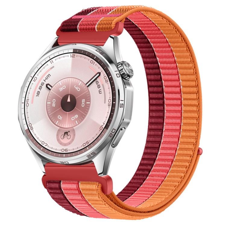 18mm Triple-Loop Nylon Woven Hook and Loop Fastener Watch Band