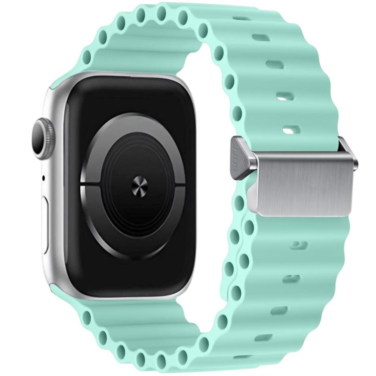 For Apple Watch 42mm / 41mm / 40mm / 38mm Refurbished Magnetic Buckle Ocean Silicone Watch Band