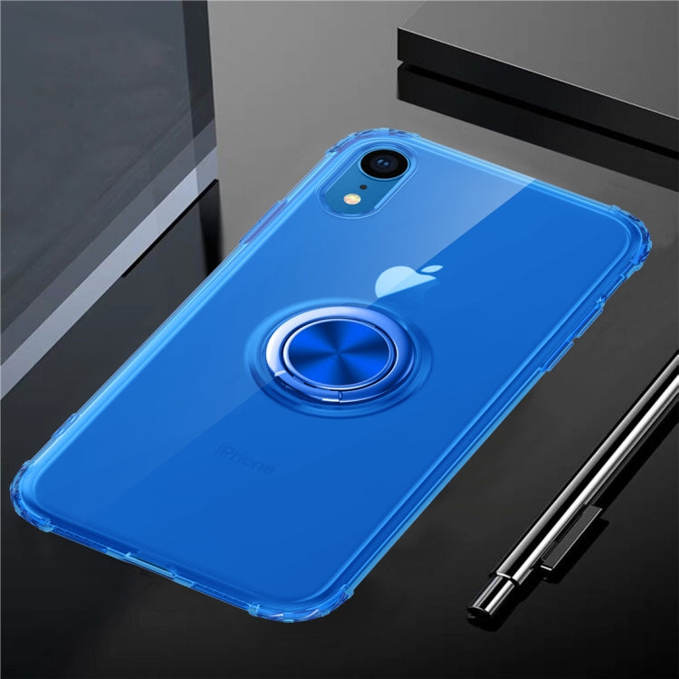 For iPhone XR Ultra-thin TPU Protective Case  with 360 Degree Rotation Holder