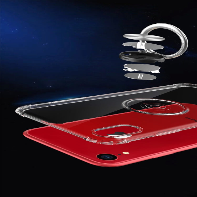 For iPhone XR Ultra-thin TPU Protective Case  with 360 Degree Rotation Holder