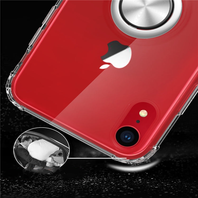 For iPhone XR Ultra-thin TPU Protective Case  with 360 Degree Rotation Holder