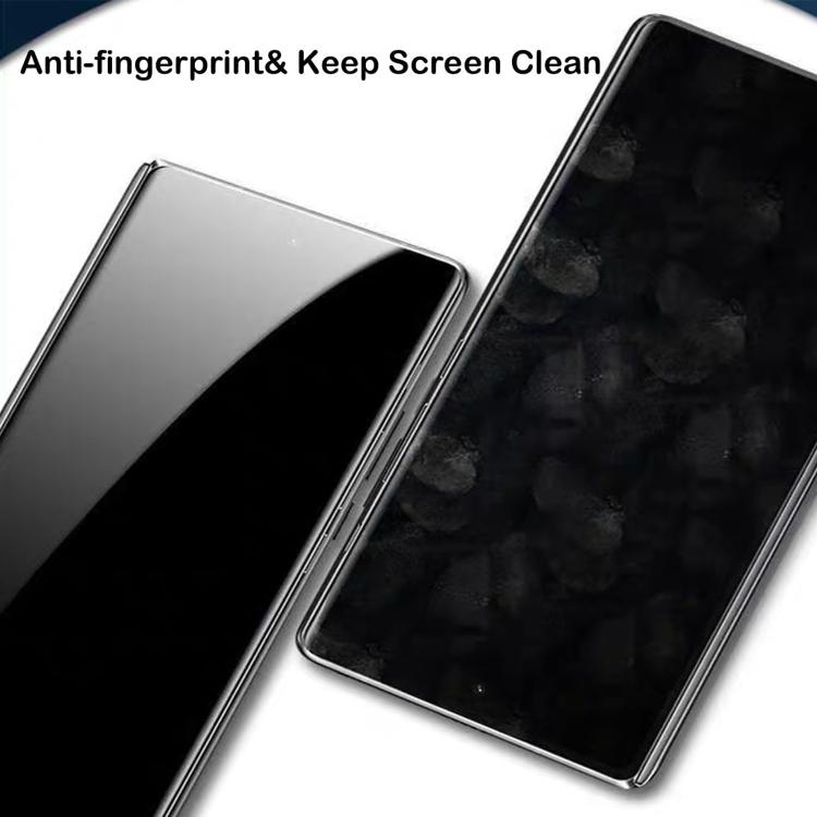 For Samsung Galaxy Z Fold6 10pcs 360-Degree Privacy Silk-Screen Print Large Curved Edge High-Aluminium Tempered Glass Film