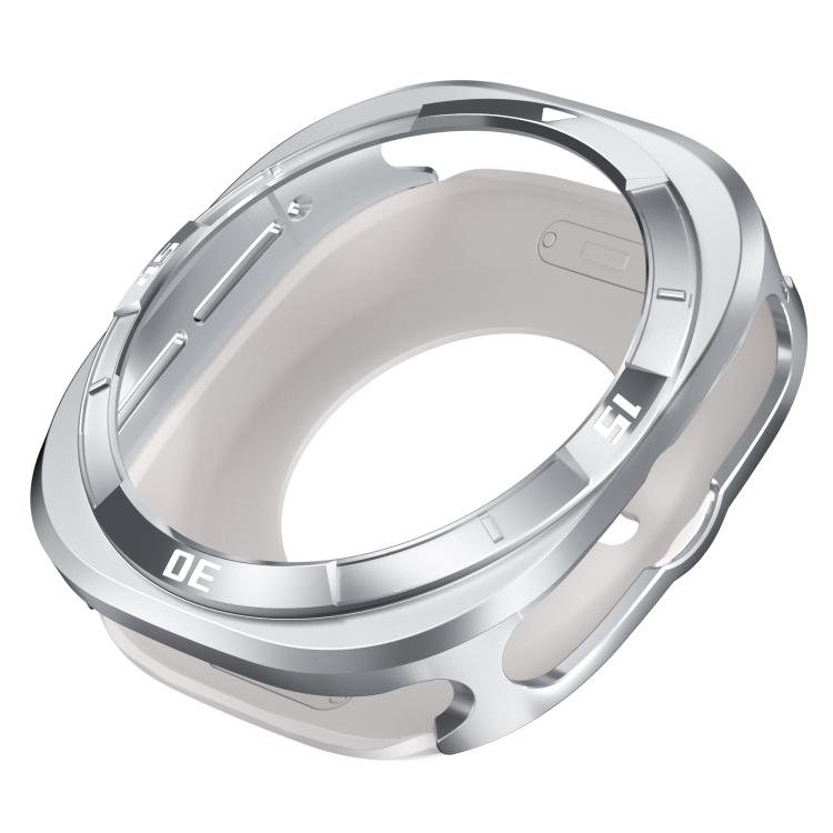 For Samsung Galaxy Watch Ultra 47mm Time Pattern Metal Aluminium Alloy PC Watch Protective Cover