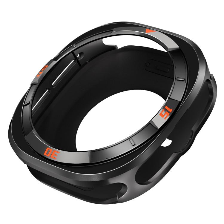 For Samsung Galaxy Watch Ultra 47mm Time Pattern Metal Aluminium Alloy PC Watch Protective Cover