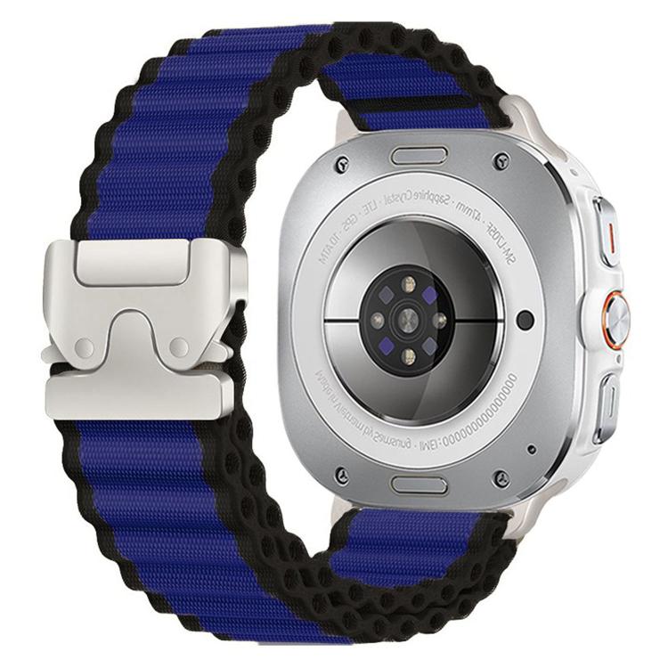 For Samsung Galaxy Watch Ultra 47mm / Ultra 2025 Parachute Buckle Off Road Wide Ribbed Nylon Watch Band