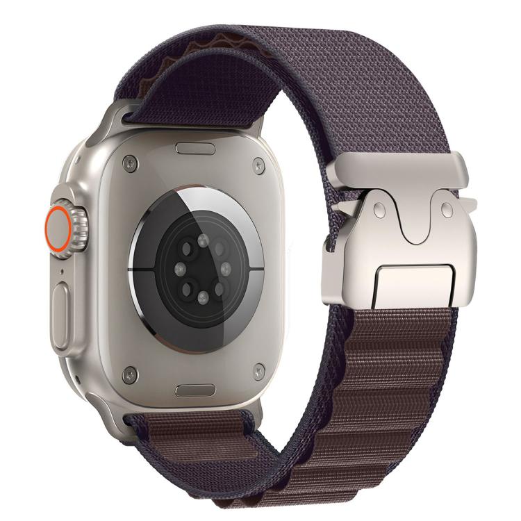 For Apple Watch 46mm / 49mm / 45mm / 44mm Parachute Buckle High Mountain Nylon Loop Watch Band