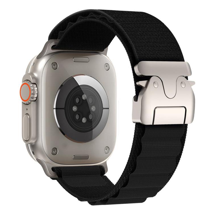 For Apple Watch 46mm / 49mm / 45mm / 44mm Parachute Buckle High Mountain Nylon Loop Watch Band