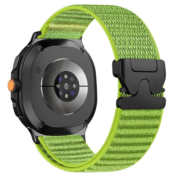 For Samsung Galaxy Watch8 / Watch8 Classic Parachute Buckle Mountain Pattern Woven Nylon Metal Tip Watch Band