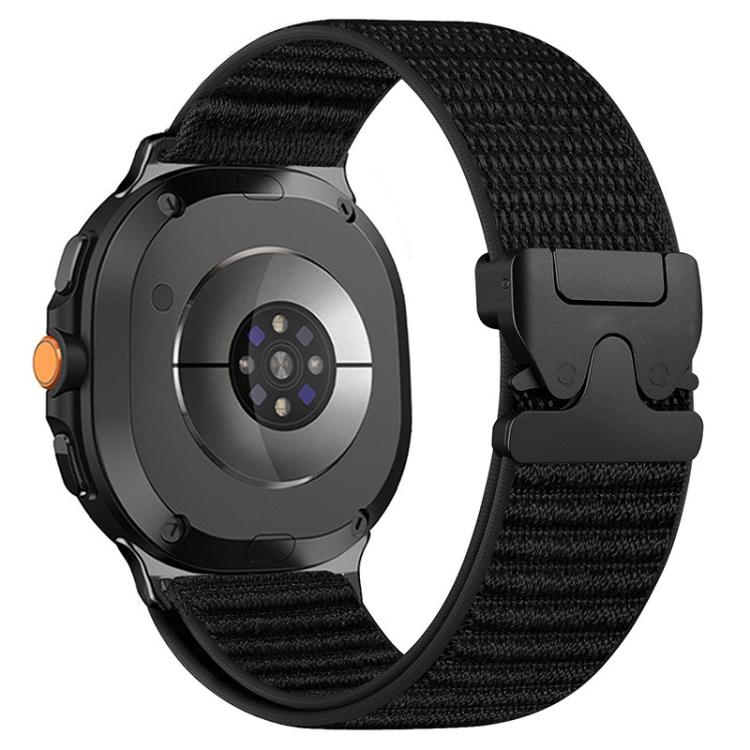 For Samsung Galaxy Watch8 / Watch8 Classic Parachute Buckle Mountain Pattern Woven Nylon Metal Tip Watch Band