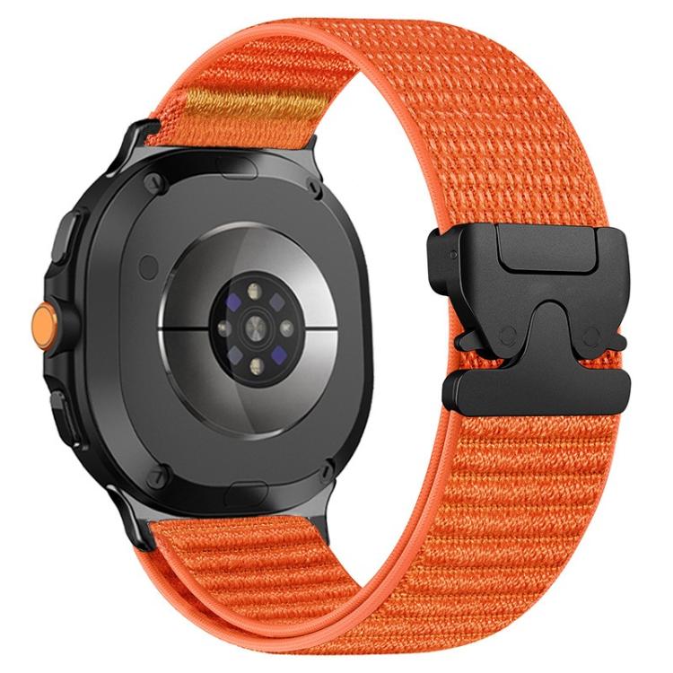 For Samsung Galaxy Watch8 / Watch8 Classic Parachute Buckle Mountain Pattern Woven Nylon Metal Tip Watch Band