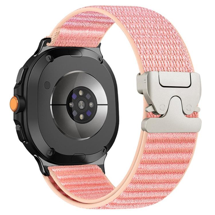 For Samsung Galaxy Watch8 / Watch8 Classic Parachute Buckle Mountain Pattern Woven Nylon Metal Tip Watch Band