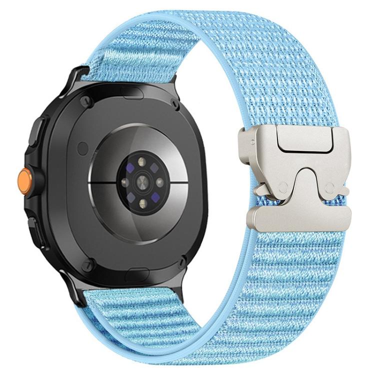 For Samsung Galaxy Watch8 / Watch8 Classic Parachute Buckle Mountain Pattern Woven Nylon Metal Tip Watch Band