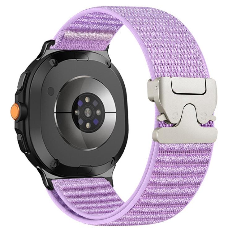 For Samsung Galaxy Watch8 / Watch8 Classic Parachute Buckle Mountain Pattern Woven Nylon Metal Tip Watch Band
