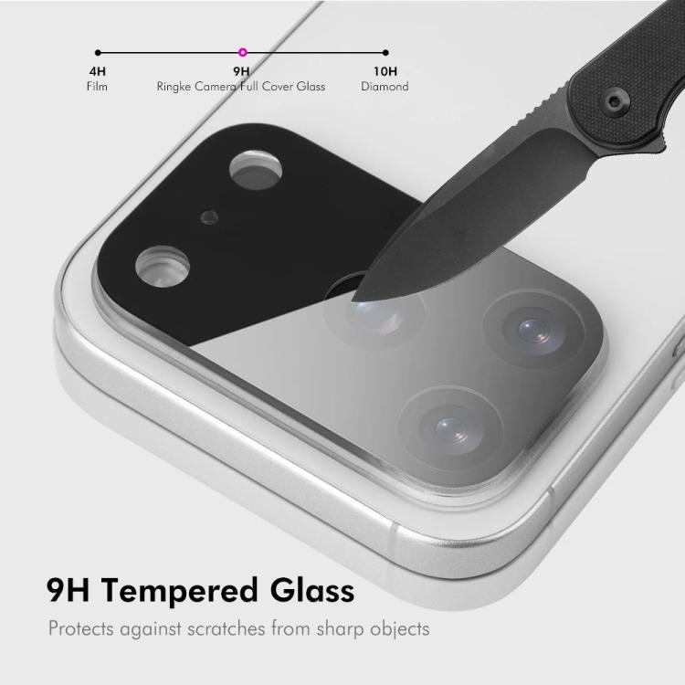 For iPhone Air ENKAY Hat-Prince Black 9H Rear Camera Lens Tempered Glass Film