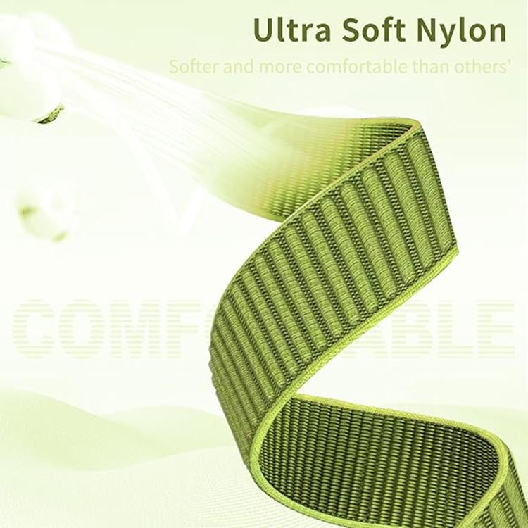 For Xiaomi Smart Band 10 / 9 / 8 Parachute Buckle Mountain Pattern Woven Nylon Metal Tip Watch Band