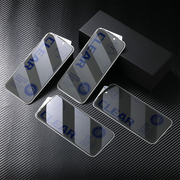 For iPhone 16 Plus 10pcs 3D Curved Zero Edge Borderless Privacy Tempered Glass Film