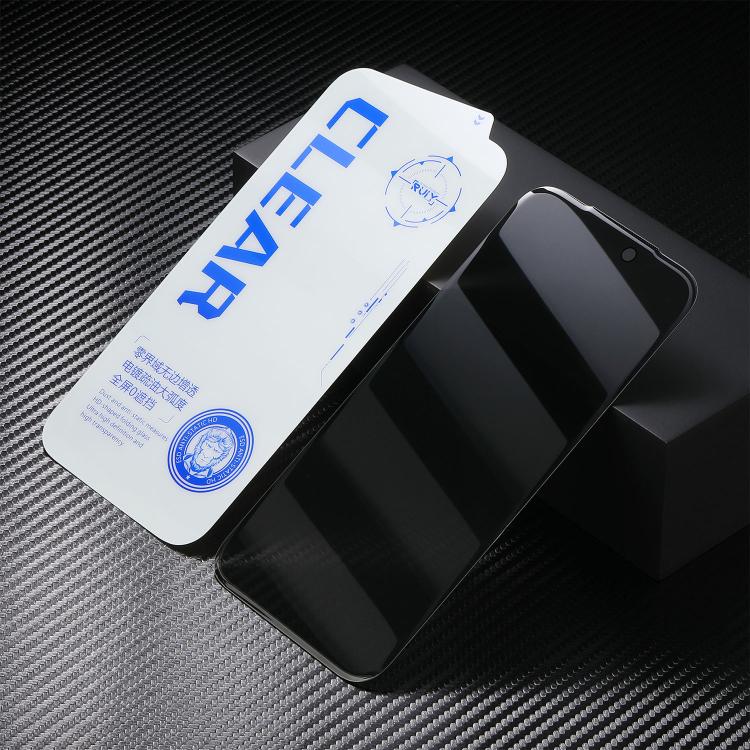 For iPhone 17 Pro 10pcs 3D Curved Zero Edge Borderless Privacy Tempered Glass Film