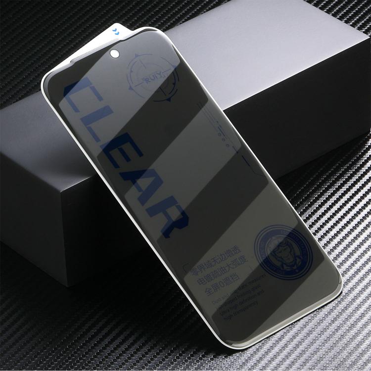 For iPhone 17 Pro 10pcs 3D Curved Zero Edge Borderless Privacy Tempered Glass Film
