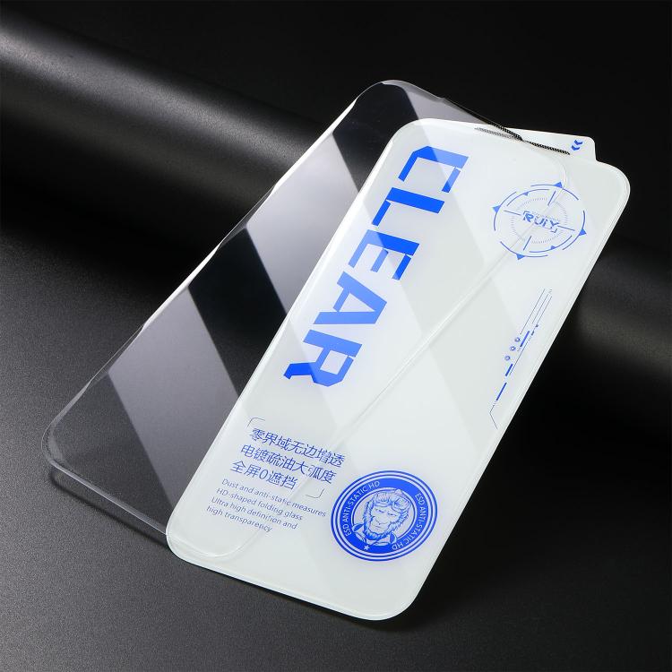 For iPhone 15 Pro Max 10pcs 3D Curved Edge Zero-Border Borderless HD Tempered Glass Film