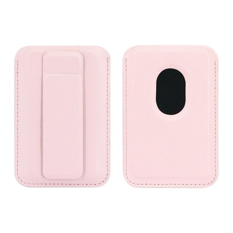 Ultra-Slim Magnetic Vegan Leather Card Bag with Stand