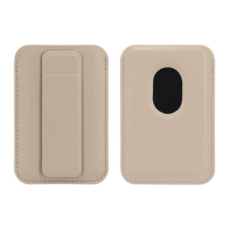 Ultra-Slim Magnetic Vegan Leather Card Bag with Stand