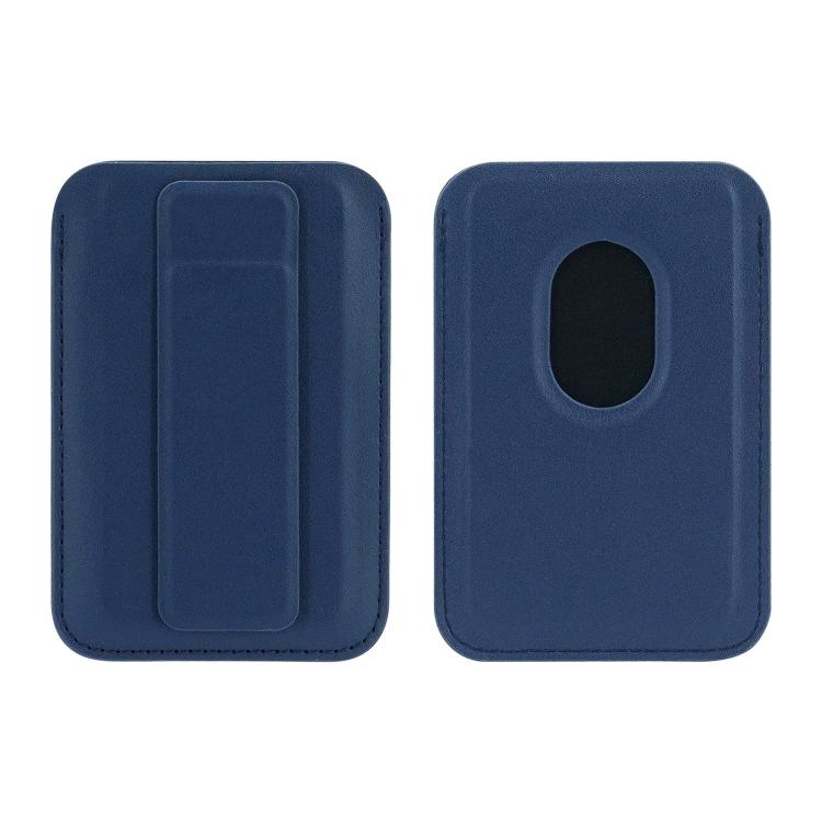 Ultra-Slim Magnetic Vegan Leather Card Bag with Stand
